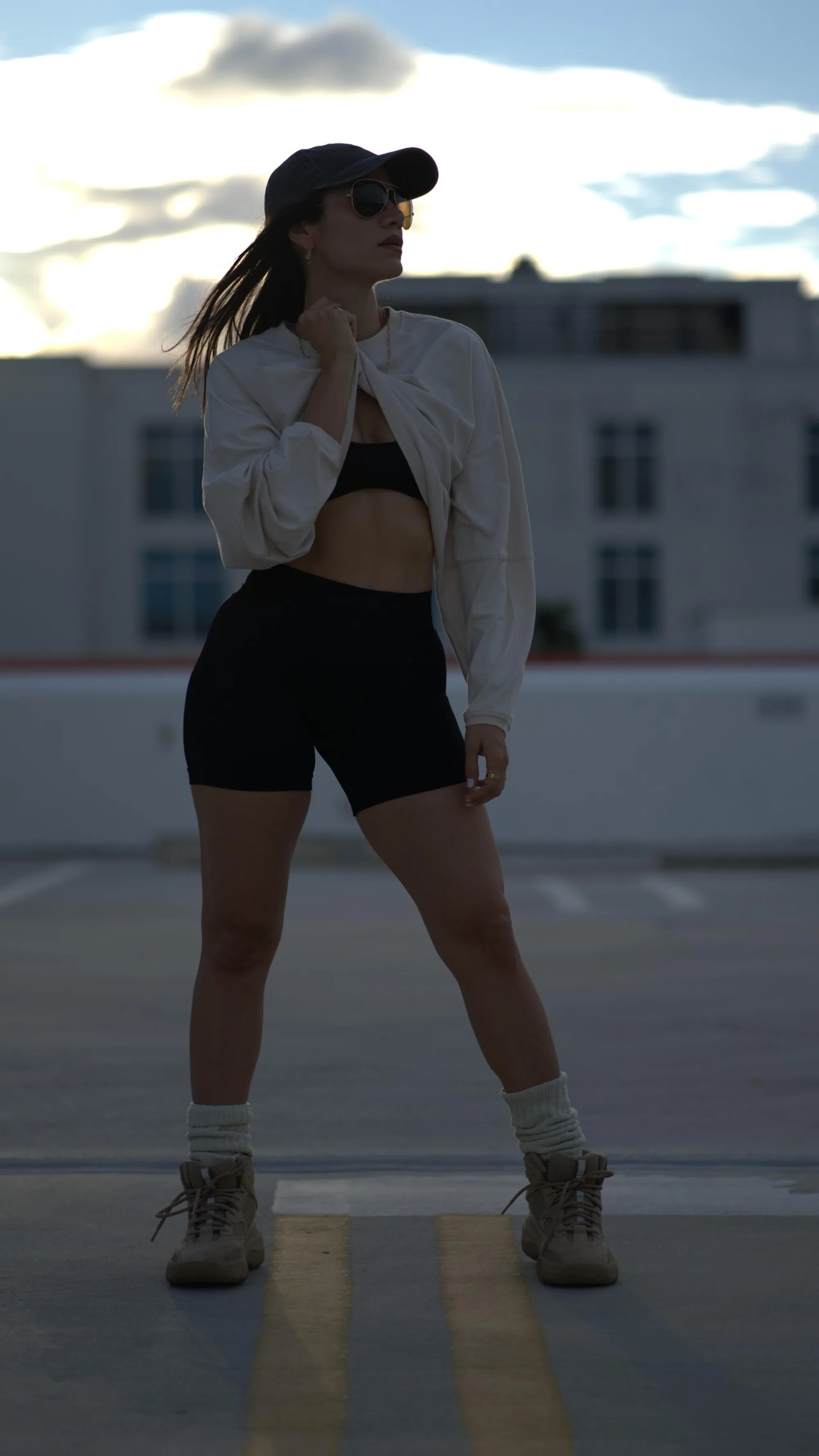 Cropped Long-Sleeve Sweatshirt — image 3